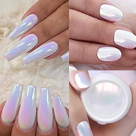 Mirror Neon Aurora Nail Art Glitter Powders Mermaid Unicorn Chrome Pigment Dust Manicure DIY Nail Art Decoration (1 Box)