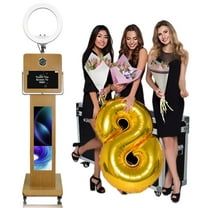 Mirror Photo Booth 15.6inch Touch Screen Selfie Machine with 29inch LCD Display Machine for Events