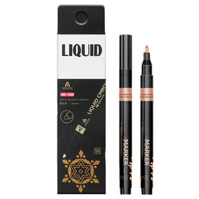 Mirror Plated Mark Pen - Gold & Silver Permanent Reflection Paint Pen for Glass, Metal, DIY Art & Crafts