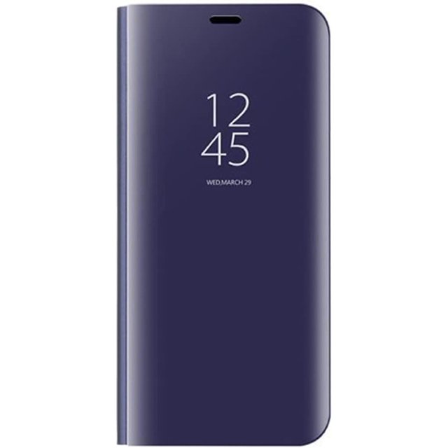 Mirror Plating Flip Stand Case for Honor 200 Pro.Purple Blue