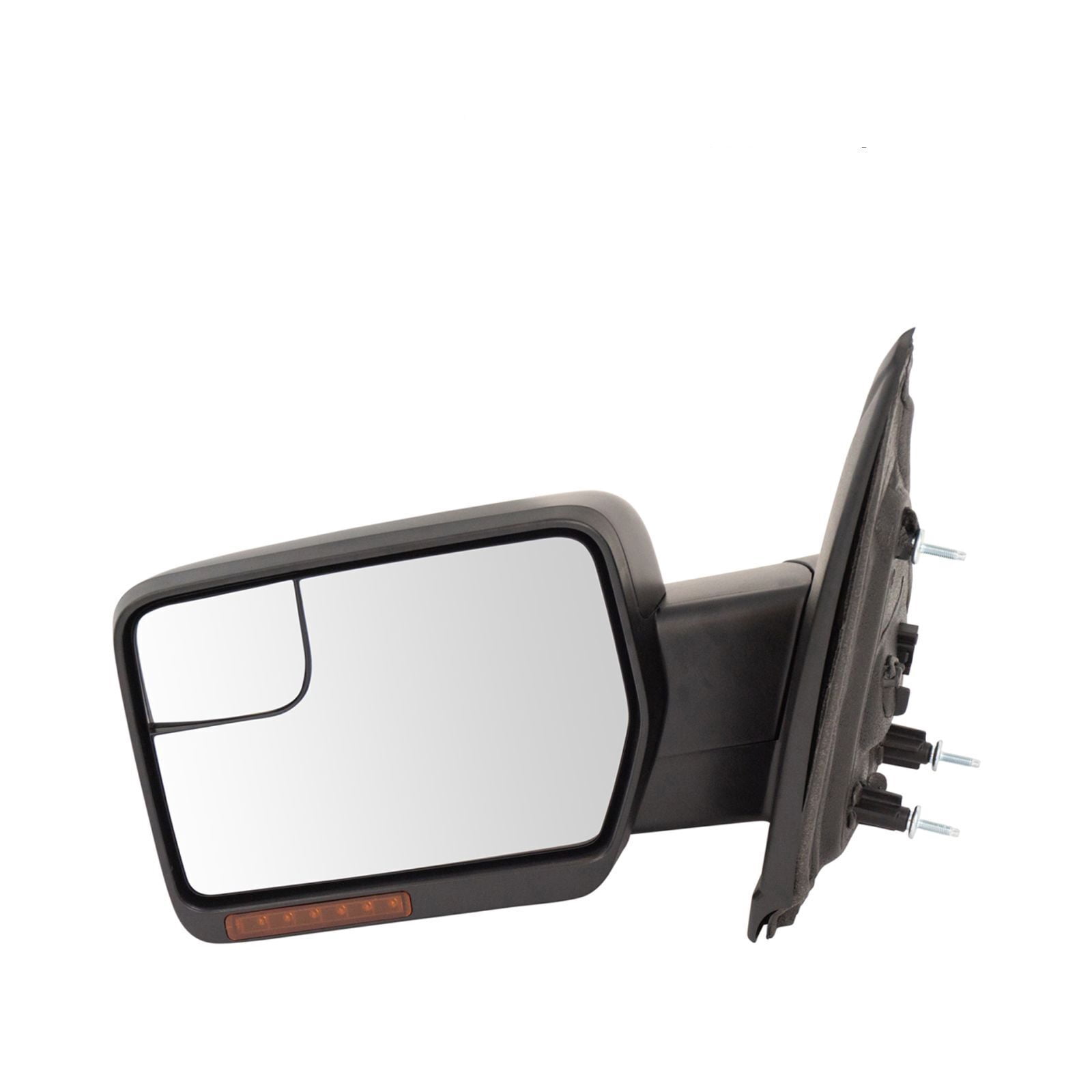 AM Autoparts Power Heated Left Side Mirror W/ Memory & Signal For 2011-2014 F150 - Black
