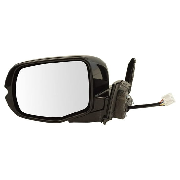 Mirror Power Heated Memory Turn Signal Gloss Black Driver Side Left LH for Pilot MRA08210 Fits select: 2016-2021 HONDA PILOT
