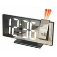 thumbnail image 1 of Mirror Projection Alarm Clock Digital Time Temperature Clock with Ceiling Display, 1 of 6