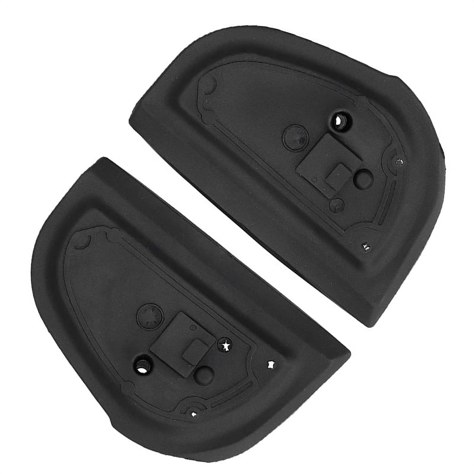 Mirror Rubber Gaskets, 1 Pair of Left and Right Black Exterior Mirror