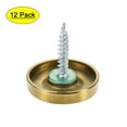 thumbnail image 1 of Mirror Screws, Decorative Cap Fasteners Cover Nails, Electroplated, Bright Golden 25mm/1" 12 pcs, 1 of 7