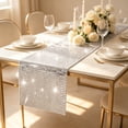 thumbnail image 1 of Mirror Sequin Table Runner | Shiny Glitter Party Decor | Metallic Fabric Cover for Wedding Birthday Holiday Banquet Home Table Setting, 1 of 6