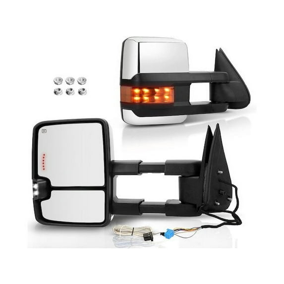 Mirror Set 2 - Compatible with 2003 - 2006 Chevy Silverado 3500 2004 2005