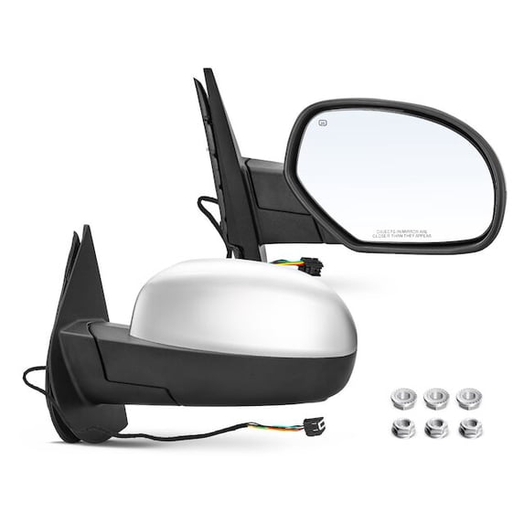 Mirror Set 2 - Compatible with 2007 - 2013 Chevrolet Suburban 1500 - Autopart Premium
