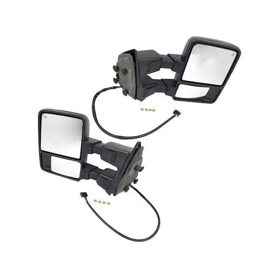 Mirror Set - Compatible with 2009 - 2016 Ford F-450 Super Duty 2010 2011 2012 2013 2014 2015
