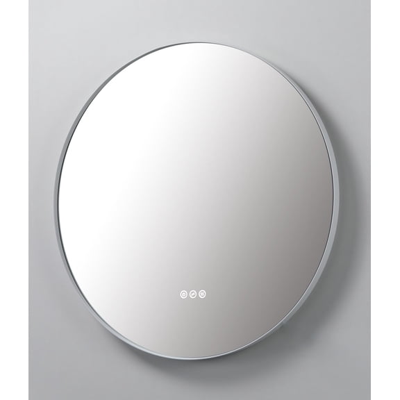 Mirror Shell 30-inch Matte White (with LED Lighting)