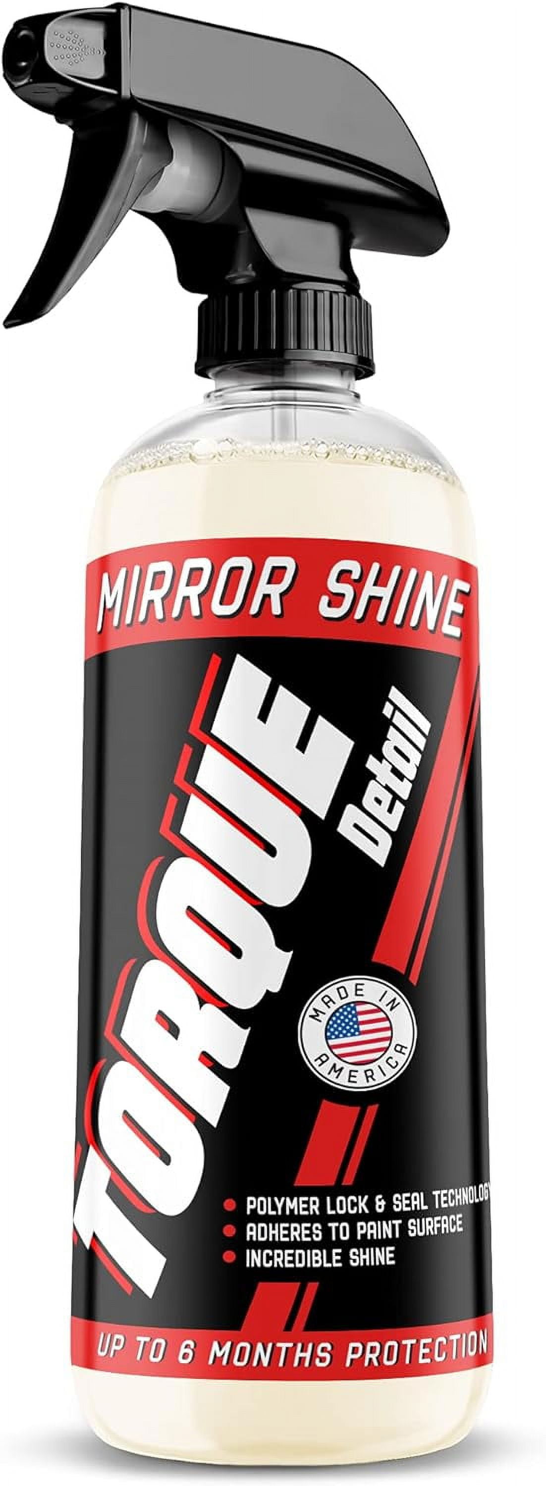Torque Detail Mirror Shine - Super Gloss Wax & Sealant Hybrid Spray Superior Shine w/Professional Detailer Protection