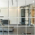 thumbnail image 1 of Mirror Tiles Home, 10'' x 12'' Frameless Wall Mounted Mirror(4Pcs), Glass Wall Mirror for Home Gym, Door, Bedroom, Living Room, 1 of 6