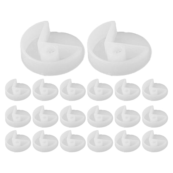 Mirror Wall Hanging Fixing Kit Frameless Plastic Wall Mounting Clips A 20Pcs Smile Home