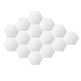 thumbnail image 1 of Mirror Wall Stickers Removable Hex Decals Home Living Room Bedroom Decoration Silver20x17.2x10cm (117pcs Sticker) 15Pcs, 1 of 8
