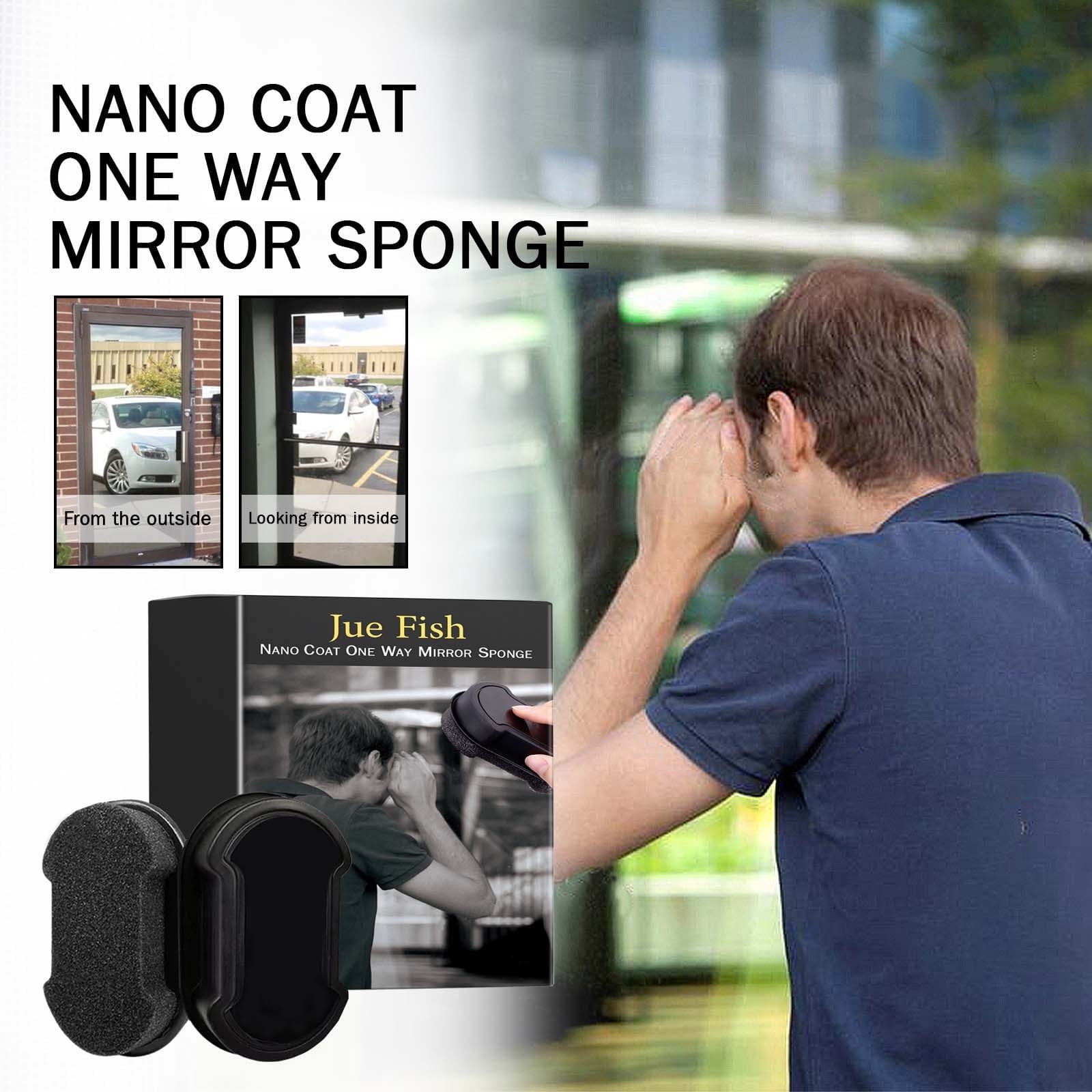 Mirror Window Film with OneWay Mirror Sponge Coating