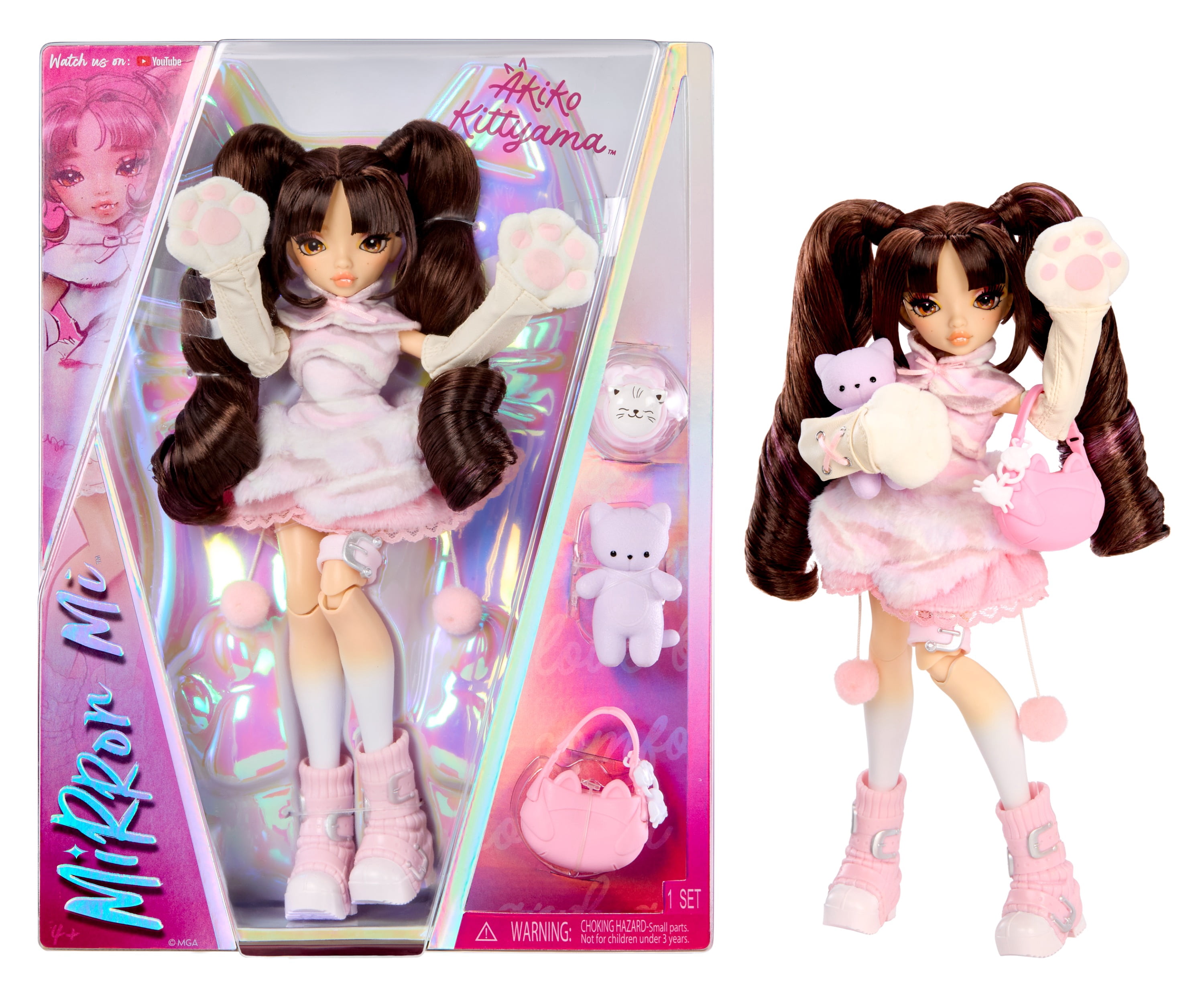 Mirror Mi Akiko Kittyama Fashion Doll with Accessories, Cozy