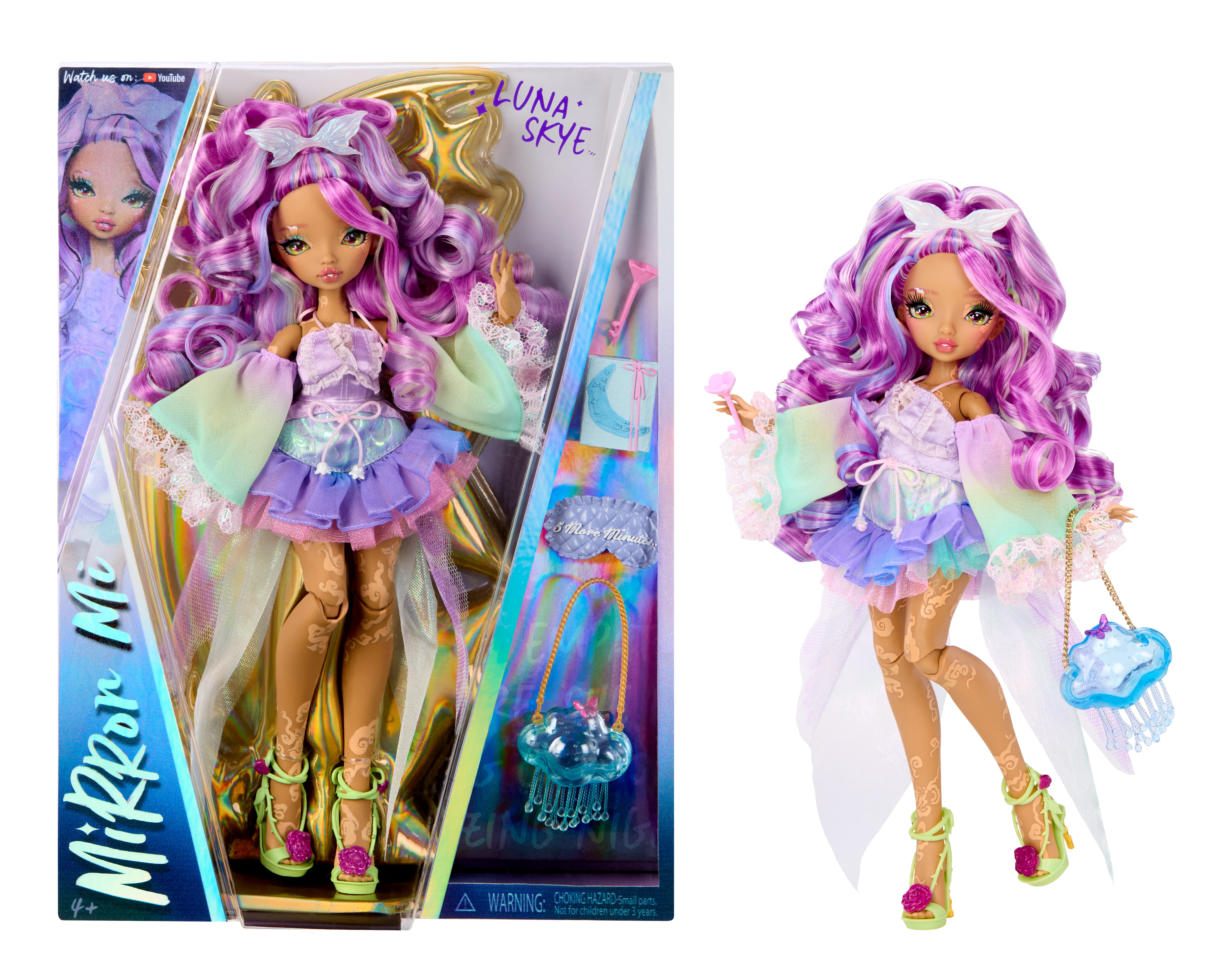 Mirror Mi Luna Skye Fashion Doll with Accessories, Dreamy Emotion Fantasy Doll