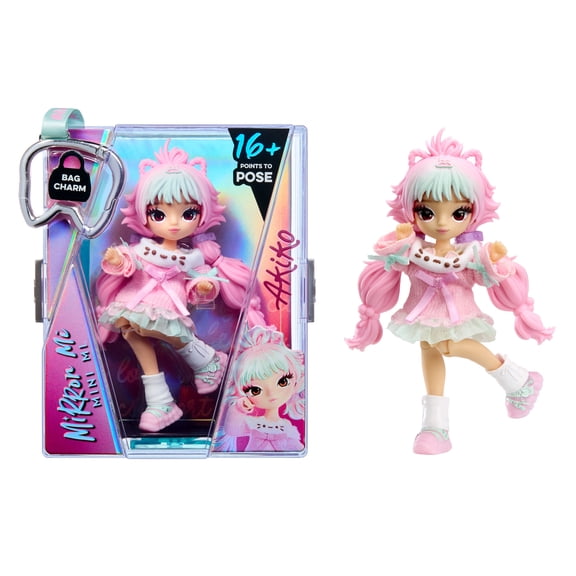 Mirror Mi Mini Mi Akiko Kittyama Cozy, 4 inch Fashion Doll with Accessories, Ages 4+