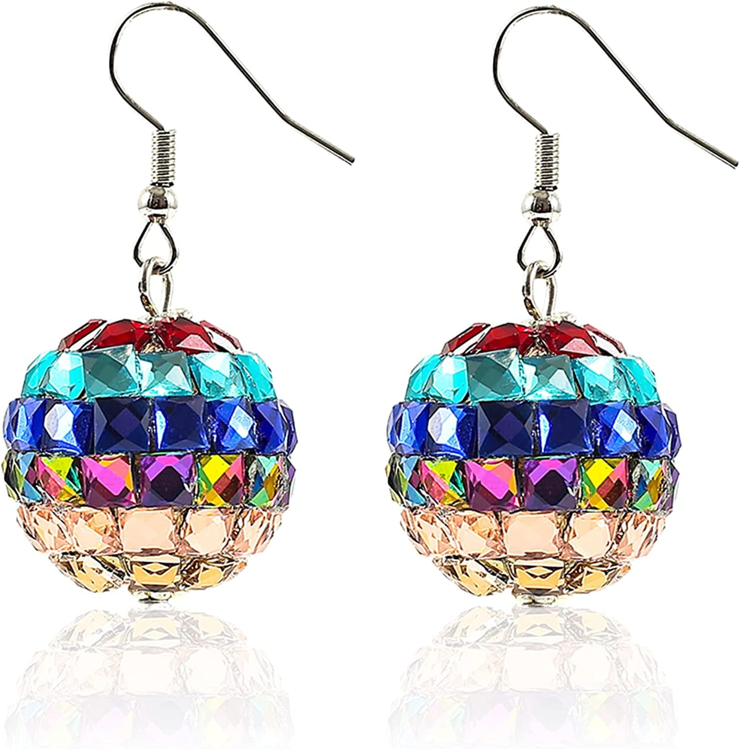 Mirrorball EarringsDisco Ball Earrings,Costume Accessories,Ball