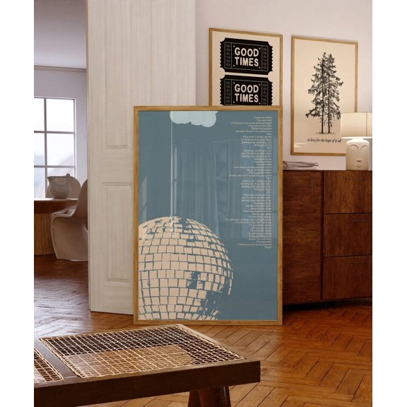 Mirrorball Inspired Wall Art, Folklore Album Lyric Poster
