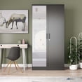thumbnail image 1 of Woodpeckers Furniture and Mattress Mirrored 2 Door Wardrobe, 1 of 6