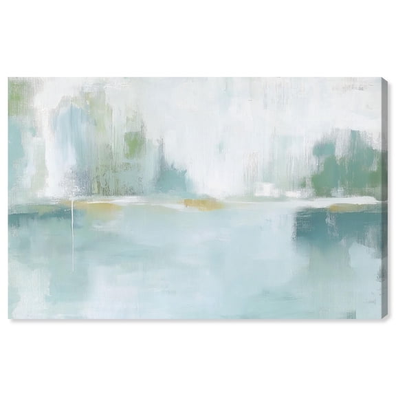 Mirrored Aqua Dream I Canvas Teal Wall Art by Art Remedy, Gallery Wrapped, 30 x 20