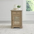 thumbnail image 1 of Mirrored Chair Side Table in Weathered Bisque, 1 of 2