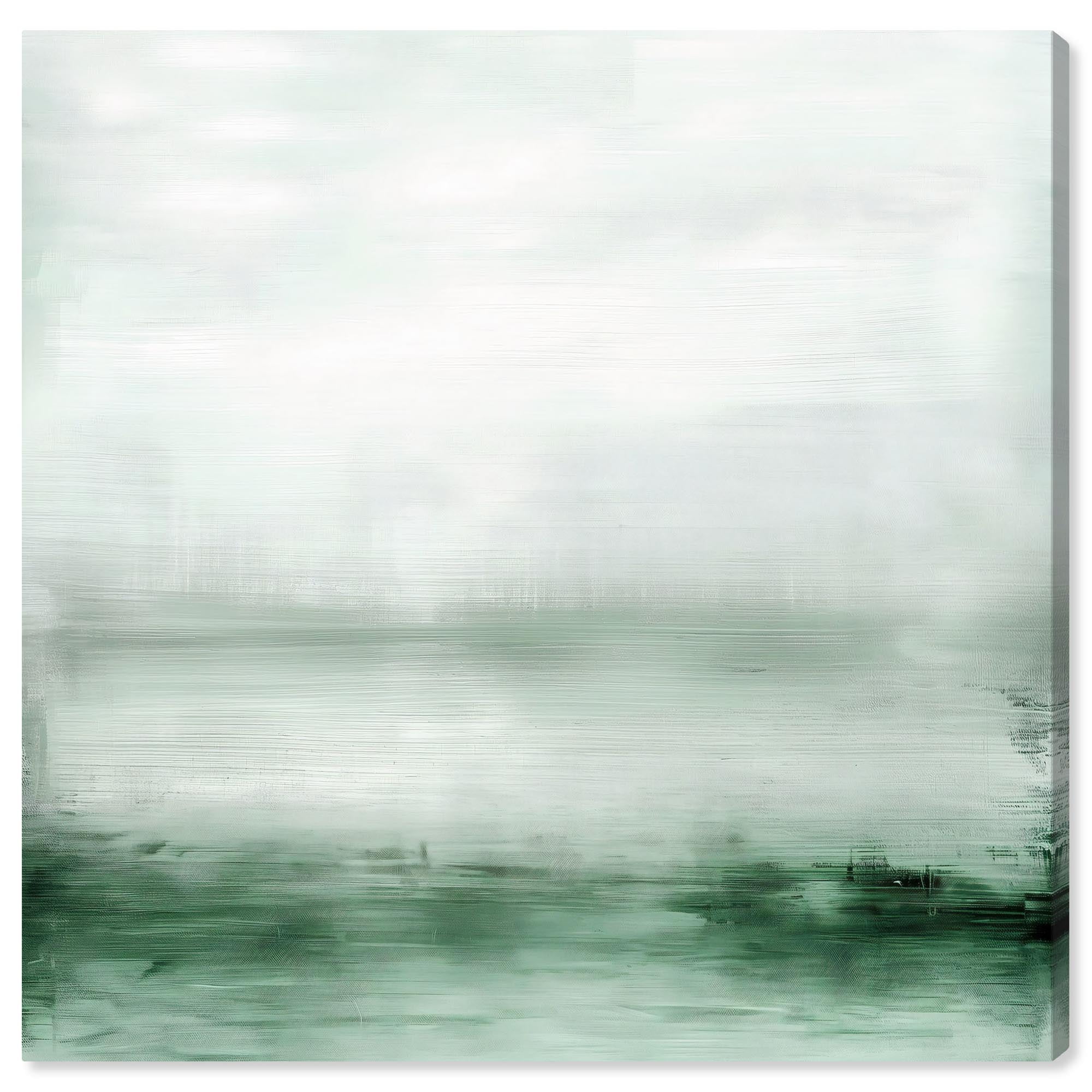 Mirrored Glow II 16" x 16" Abstract Landscape Canvas Art