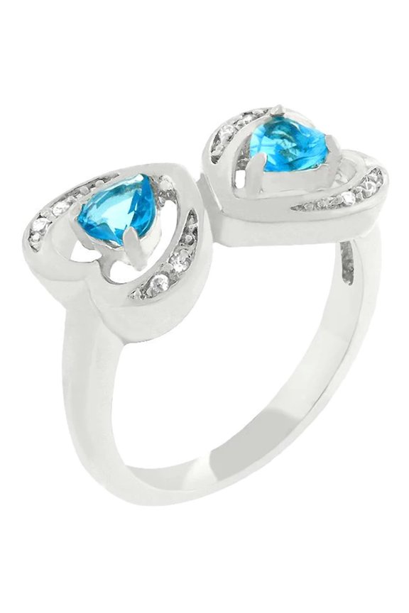 Mirrored Hearts Ring