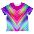 thumbnail image 1 of Mirrored Light Beams Pastel Rainbow All Over Toddler T Shirt Multi 6T, 1 of 2