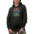 thumbnail image 1 of Mirrored Nurse Word, Nurses Week, Black Hooded Sweatshirt or Hoodie, Medium, 1 of 5