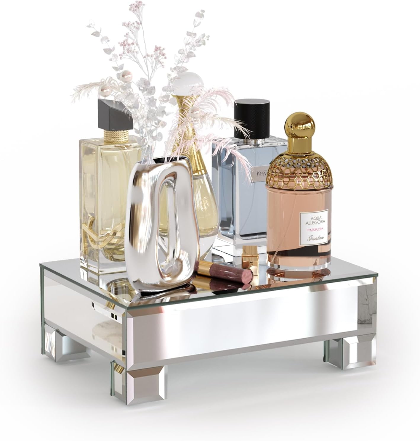 Mirrored Risers for Display, Tabletop Display Stand, Mirrored Perfume ...