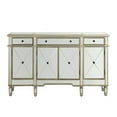 thumbnail image 1 of Mirrored Three Drawer Four Door Console, Silver, 1 of 1