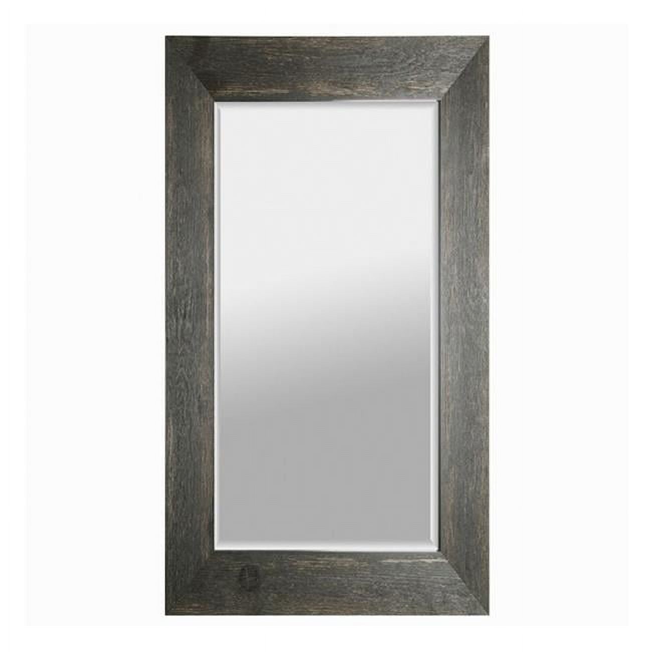 Mirrorize Canada NM376ONL 34 x 46 in. Wood Wall Mirror, Black