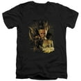 thumbnail image 1 of Mirrormask Queen Of Shadows Adult V-Neck T-Shirt Black, 1 of 1