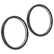 Mirrors 2 Inch Convex Blind Spot Mirror Black Border w/Adhesive Set of 2