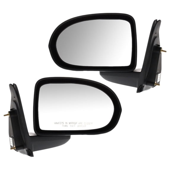 Mirrors Manual Folding Left & Right Pair Set For Jeep 07-17 Compass