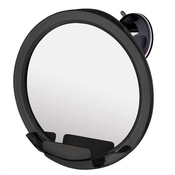 MIRRORVANA Fogless Shower Mirror for Shaving with Razor Holder, Upgraded Suction, Anti Fog Shatterproof Surface and 360 Swivel, 8-Inch