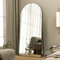thumbnail image 1 of Mirstory 71"x30" Arched Full Length Floor Mirror Full Body Standing Mirror,Black, 1 of 6