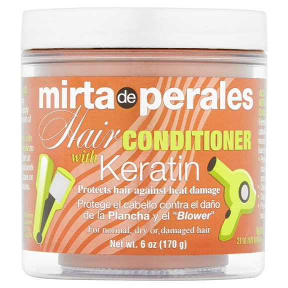 Mirta de Perales Heat Protection Detangling Daily Hair Conditioner with Keratin, 6 oz