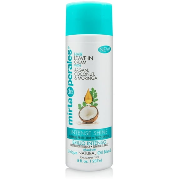 Mirta de Perales, Natural Oil Blend Leave-In Hair Cream w. Argan, Coconut & Moringa 8 oz (Pack of 3)