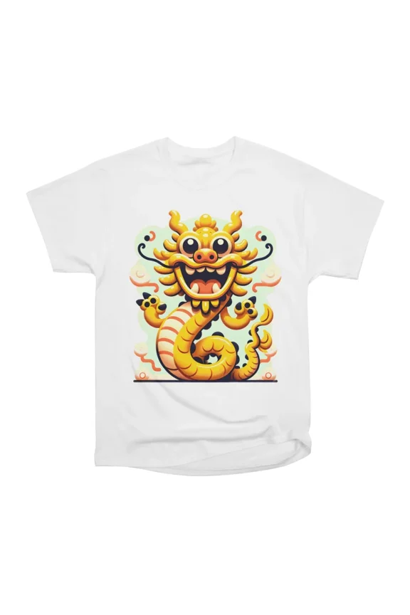 Mirthful Majesty The Jubilant Dragon T-Shirt Tee Gift For Him Merch For Her Apparel For Fr