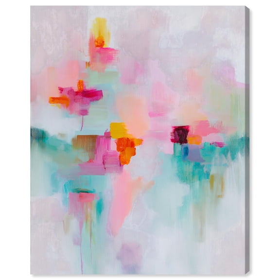 Mirthful Splashes I Canvas Print Bright Wall Decor by Art Remedy, Gallery Wrapped, 30 x 36