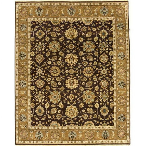 Mirzapur Agra Brown & Gold Area Rug - 11 x 19 ft.