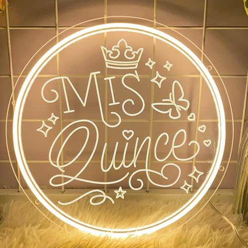 Mis Quince Neon Sign Happy 15th Birthday Neon Signs for Wall Sweet 15 ...