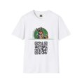 thumbnail image 1 of CyberMutz Dog Logo and QR Code Graphic T-Shirt, Unisex Crew Neck, 1 of 11