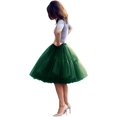 thumbnail image 1 of MisShow Women's Midi Tulle Tutu Skirt Princess Five Layers A line Party Prom Underskirt One Size, 1 of 6