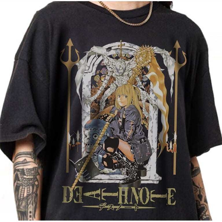 Misa Amane T-shirt, DEATH NOTE Manga Anime Shirt,Black color,size 