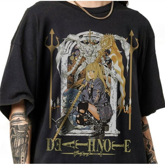 Misa Amane T-shirt, DEATH NOTE Manga Anime Shirt,Forest Green color,size 5XL