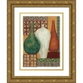 thumbnail image 1 of Misa, Eva 15x18 Gold Ornate Wood Framed with Double Matting Museum Art Print Titled - Vessels and Tiles I, 1 of 4
